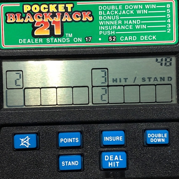 Vtg Blackjack 21 Electronic Handheld Casino Game Radica Model 1450 Tested Works - Picture 4 of 5